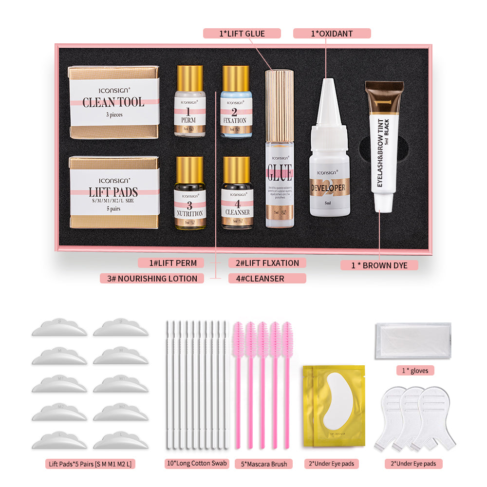 Cozy ICONSIGN Lash Lift EyeLash Eyebrow Dye Tint Kit Lashes Perm Set Brow Lamination Makeup Tools